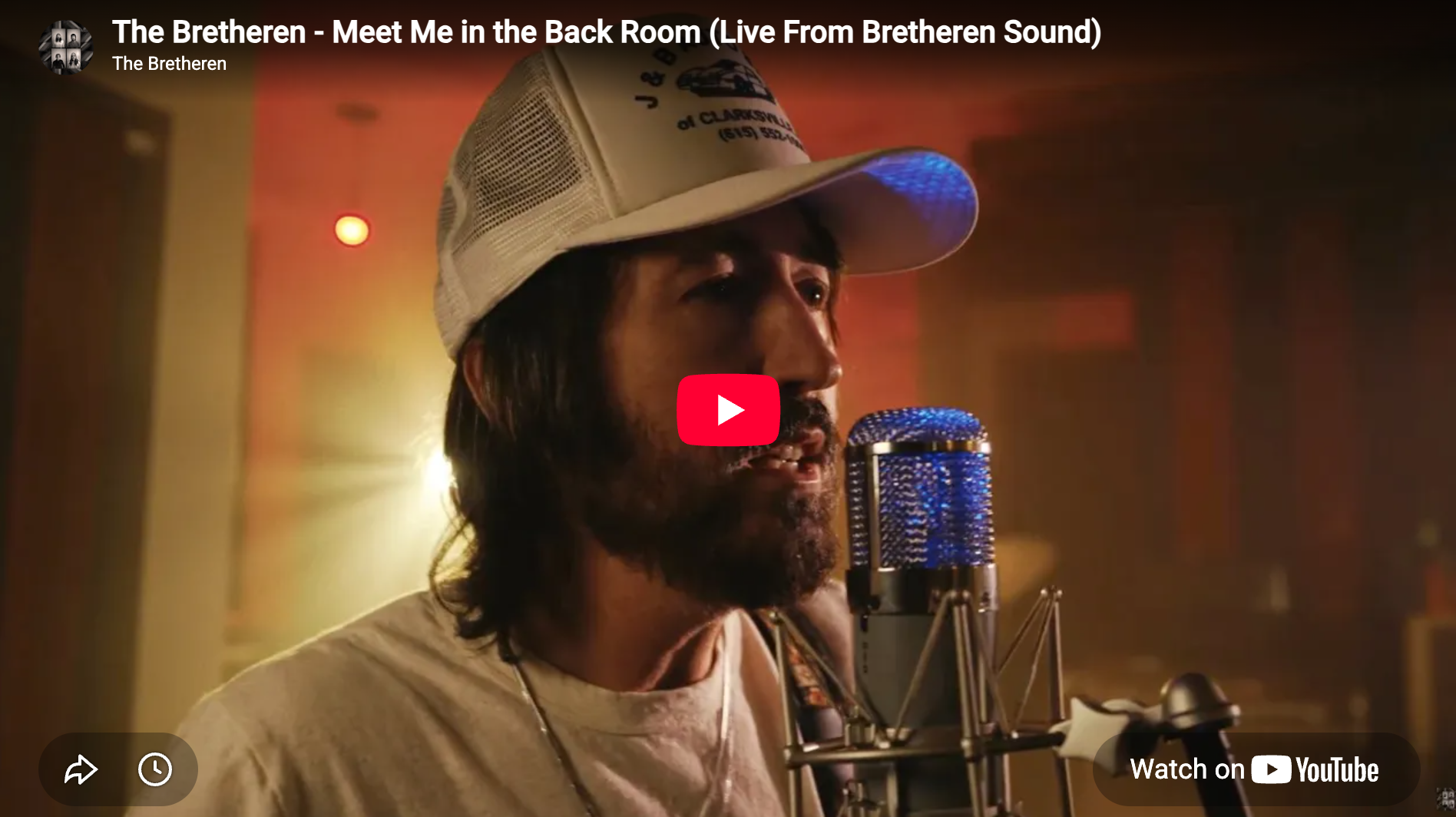 The Bretheren performing Meet Me in the Back Room in the studio